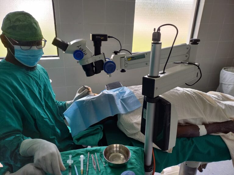 Cataract surgery at St. Camillus in Karungu